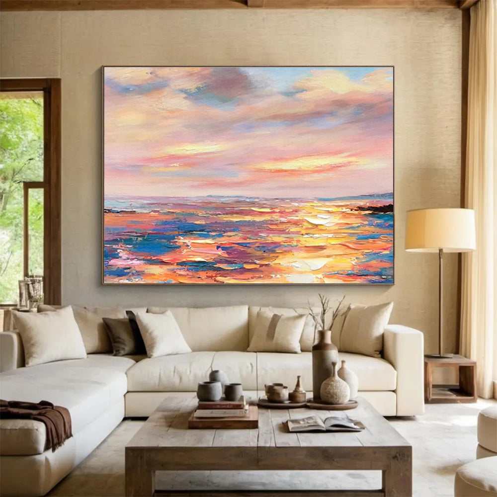 beach sea sunset abstract design 3